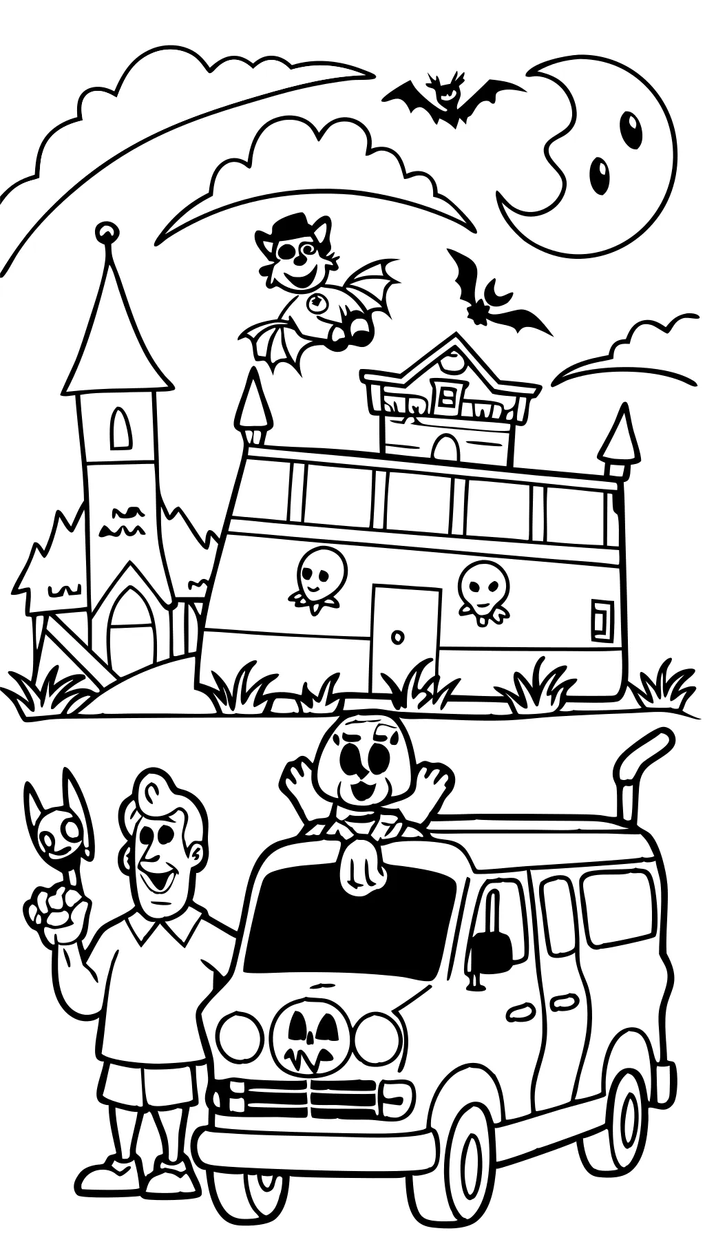 coloring pages of scooby doo